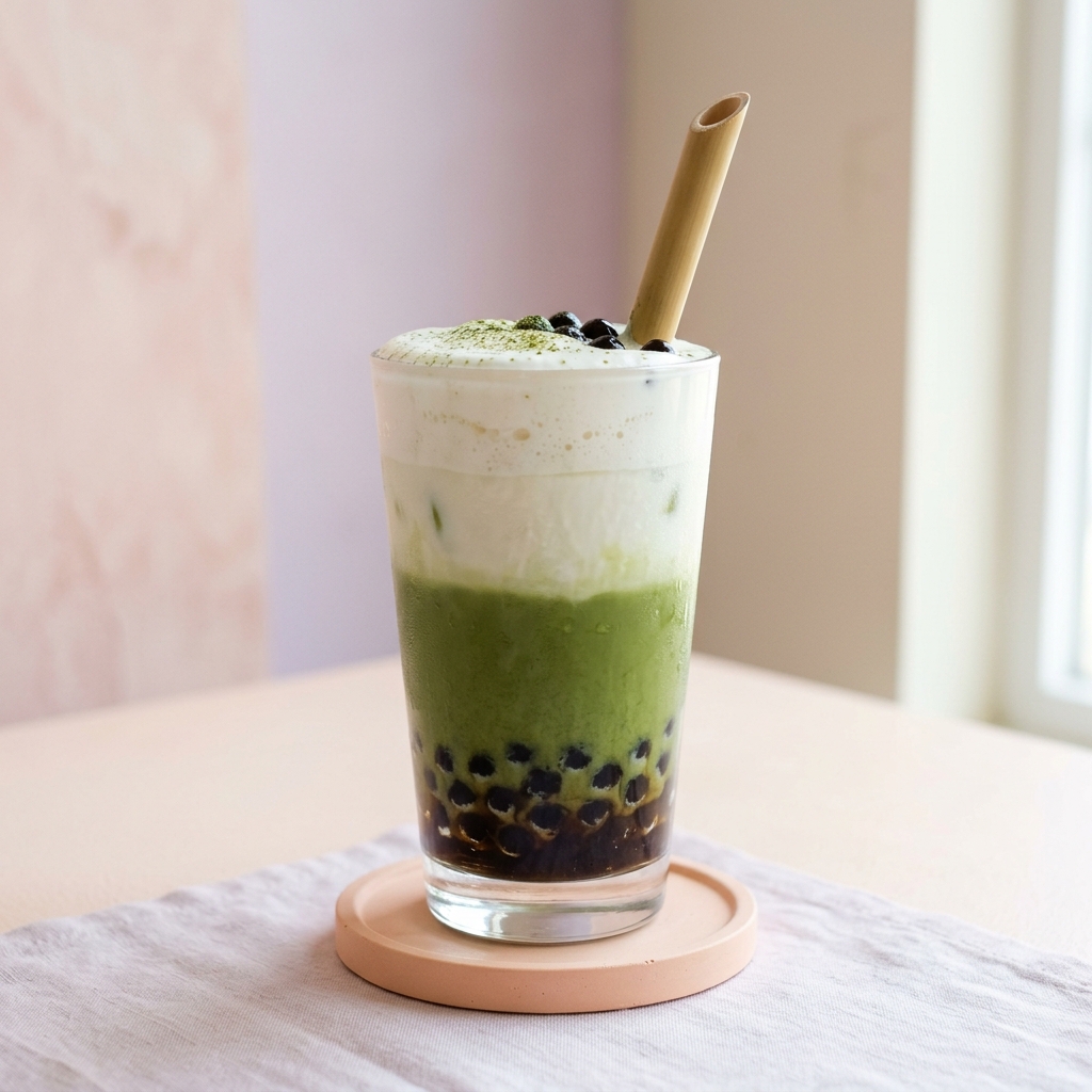 Matcha Cheese Cream Cap